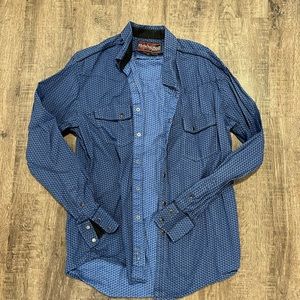 Rock and Roll Cowboy Western Button Down Shirt